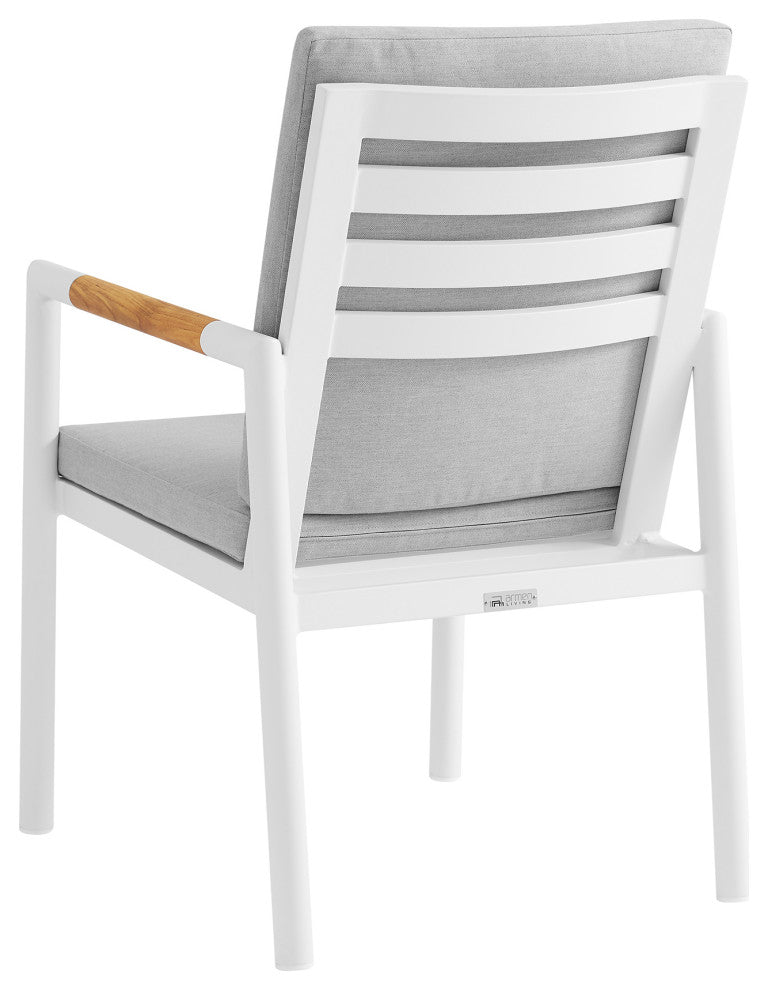 Royal Outdoor Dining Set, White, 7-Piece