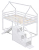 Gewnee Twin over Twin House Loft or Bunk Bed