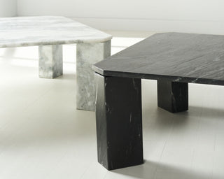 Safavieh Couture Daysi Marble Coffee Table, Black