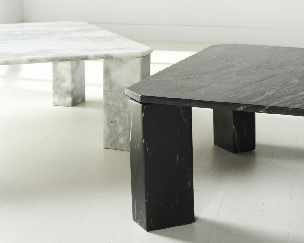 Safavieh Couture Daysi Marble Coffee Table, Black