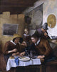 Richard Brakenburg Family Having Breakfast, 21"x28" Wall Decal