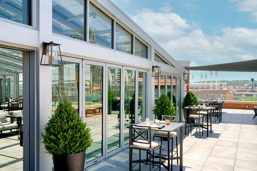 Hinkley Walker Medium Wall Mount Lantern, Buckeye Bronze