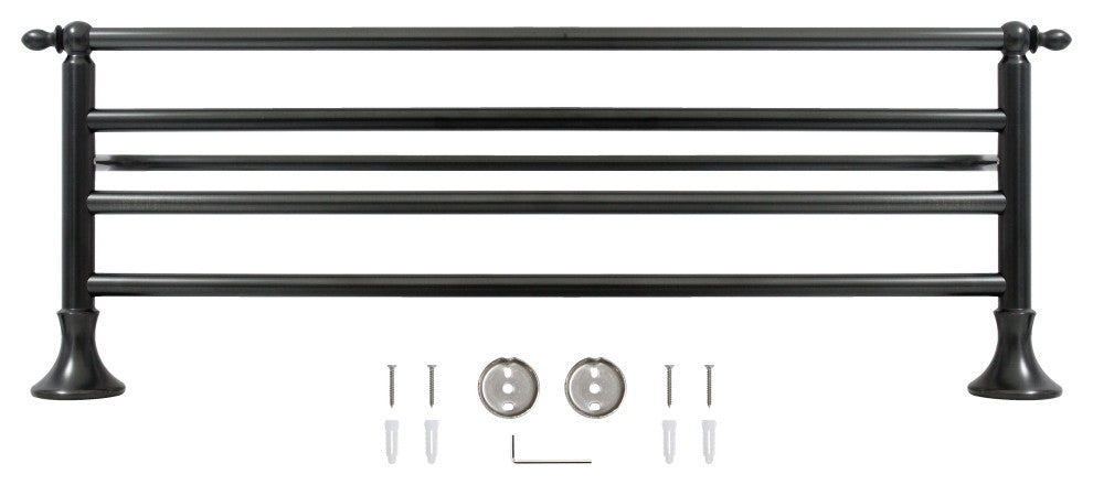 MODONA's 24" Towel Rack Antica Series -, Rubbed Bronze