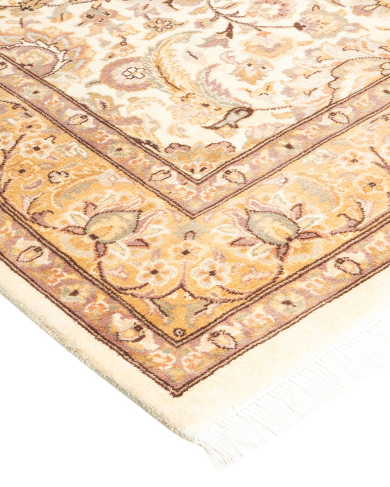 Mogul, One-of-a-Kind Hand-Knotted Area Rug Ivory, 4' 2 x 6' 1