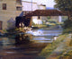 Mary Smith Perkins Boys Bathing in the Canal, 20"x25" Wall Decal