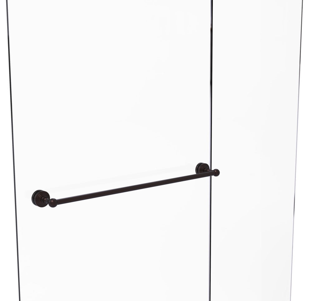 Waverly Place 30" Shower Door Towel Bar, Antique Bronze