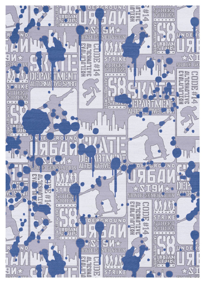 Nourison Imagination 5' x 7' Blue Kids Indoor Rug