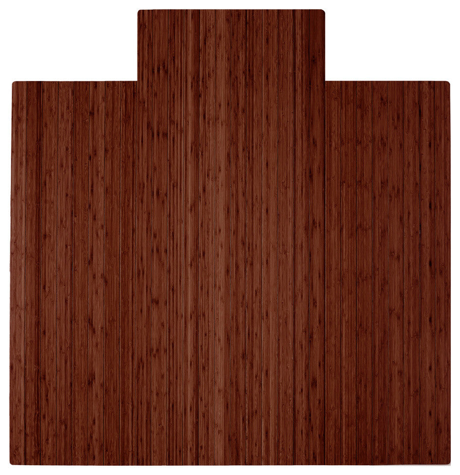 Dierdre Bamboo Roll-Up Chair Mat, 36"x48"