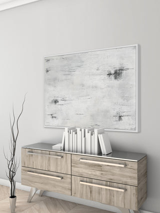 "Present Camp" Floater Framed Painting Print on Canvas