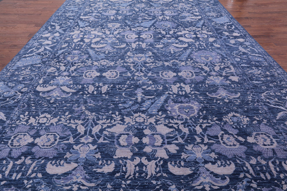 10' 0" X 20' 2" Modern Hand-Knotted Wool Rug Q9007