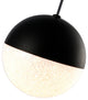 Ravello 5" ETL Certified Integrated LED Pendant Lighting Fixture, Black