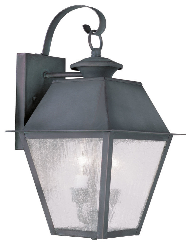 Mansfield Outdoor Wall Lantern, Charcoal