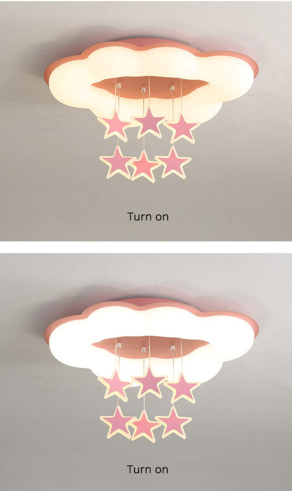 Saint-Nicolas | Creative LED Chandelier for kids room, Pink