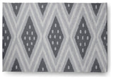 Diamond & Dots Soft Chenille Area Rug, Gray, 2'x3'