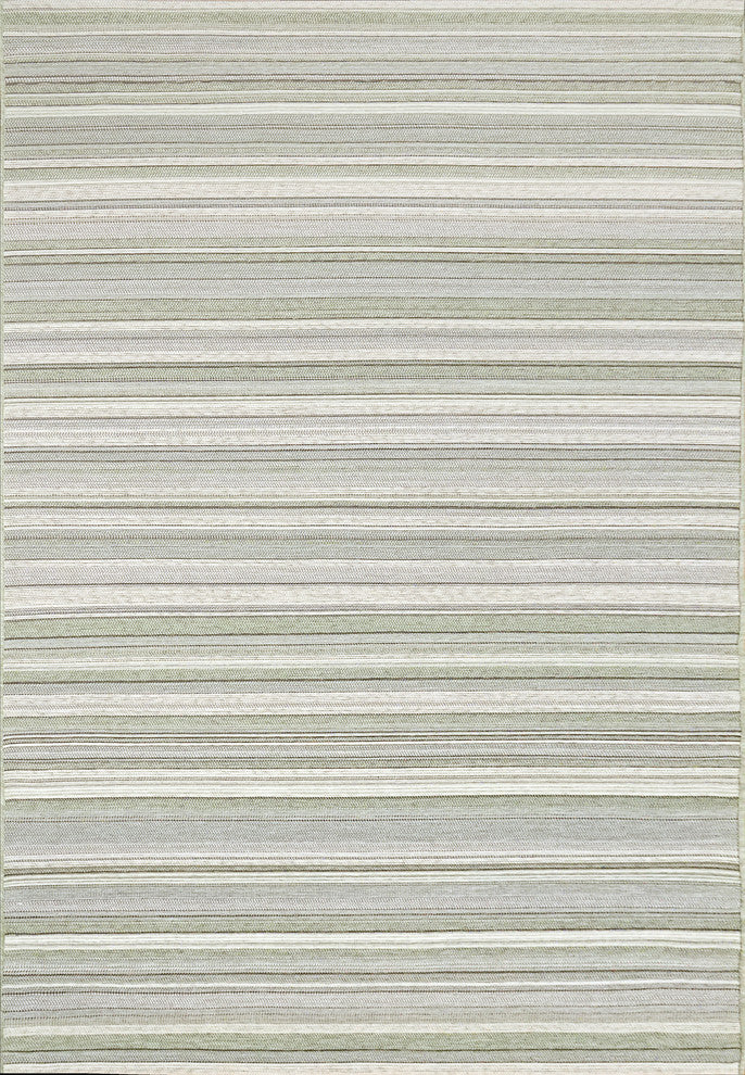 Newport Green And Ivory Area Rug, 2'2"X7'7"
