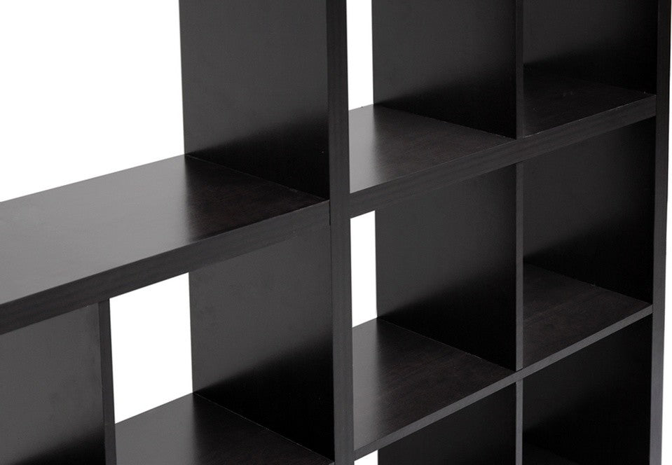 Dark Brown Cube Shelving Unit
