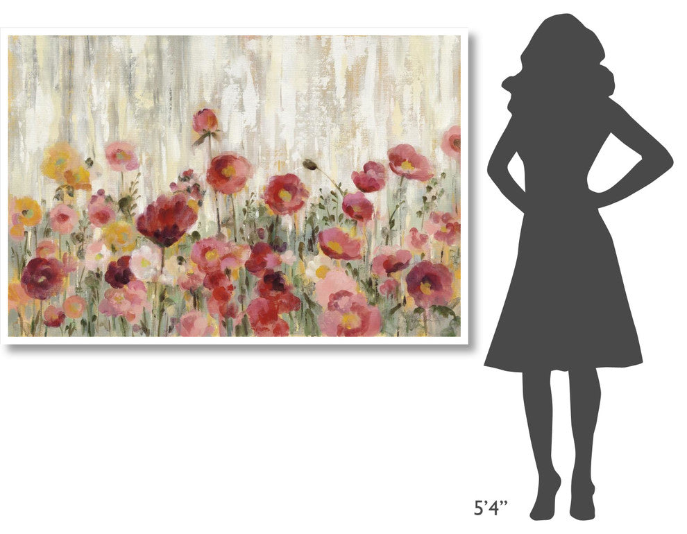 "Sprinkled Flowers Crop" Digital Paper Print by Silvia Vassileva, 62"x42"