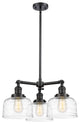 INNOVATIONS 207-BK-G713-LED 3-Light Chandelier Matte Black