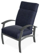 Belle Isle Cushion Outdoor Armchair, Indigo/Graphite