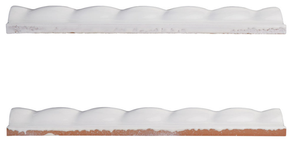 Trenza Grand Moldura Blanco Ceramic Wall Trim