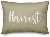 Harvest Lumbar Pillow, Beige, 14"x20"