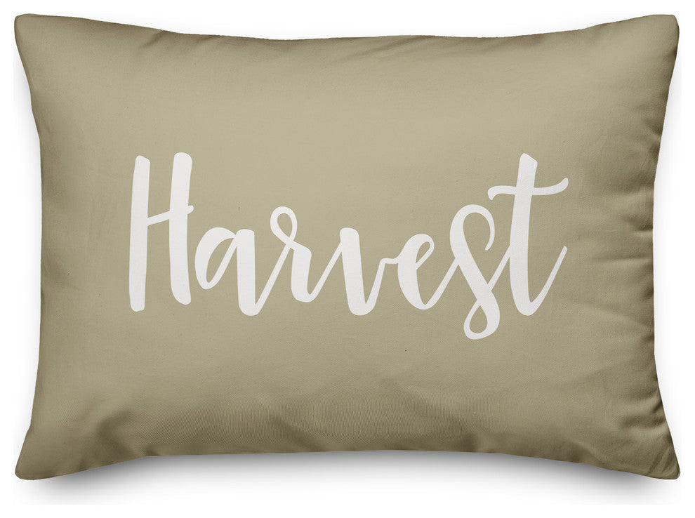 Harvest Lumbar Pillow, Beige, 14"x20"