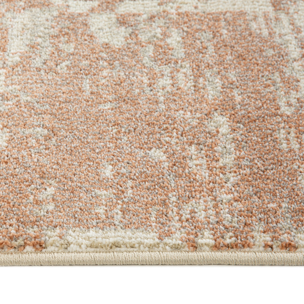 Jordan Aly Area Rug, Sand, 6'7" x 9', Geometric