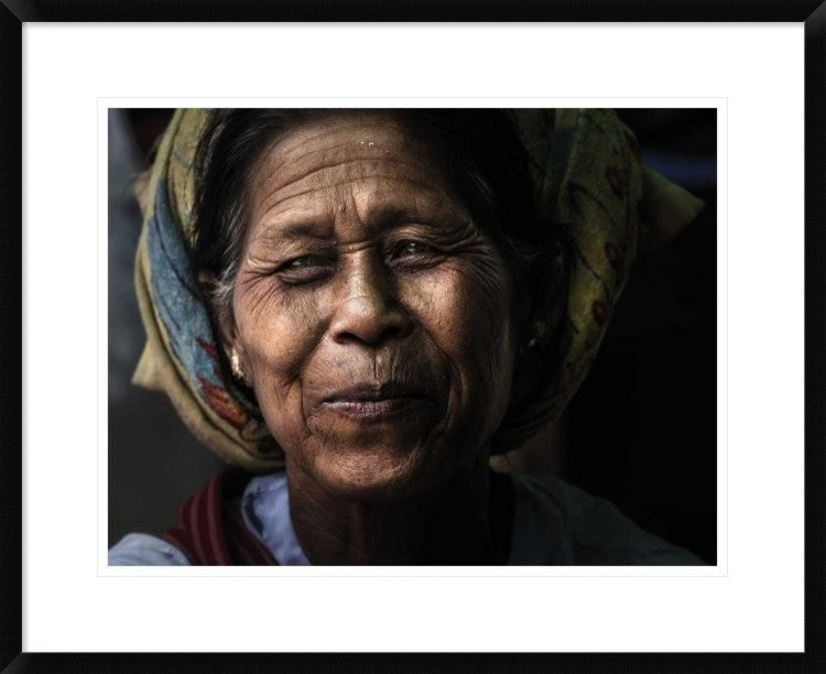 "Beautiful smile, Myanmar." Framed Digital Print by Cuomo Massimo, 30"x24"