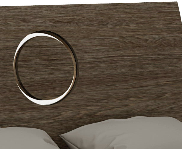 Sofia Wood Platform Bed Dresser Chest and Mirror in High Gloss