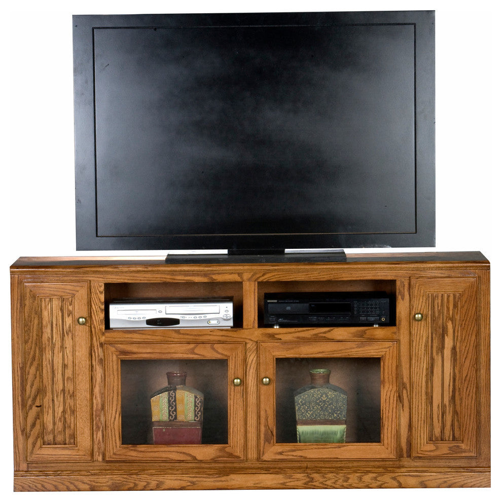 Eagle Furniture Heritage 66" Tall Entertainment Console, Lite Oak