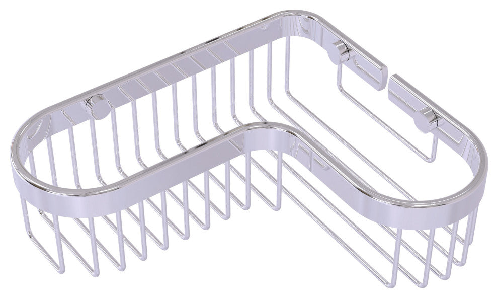 Corner Toiletry Shower Basket, Polished Chrome