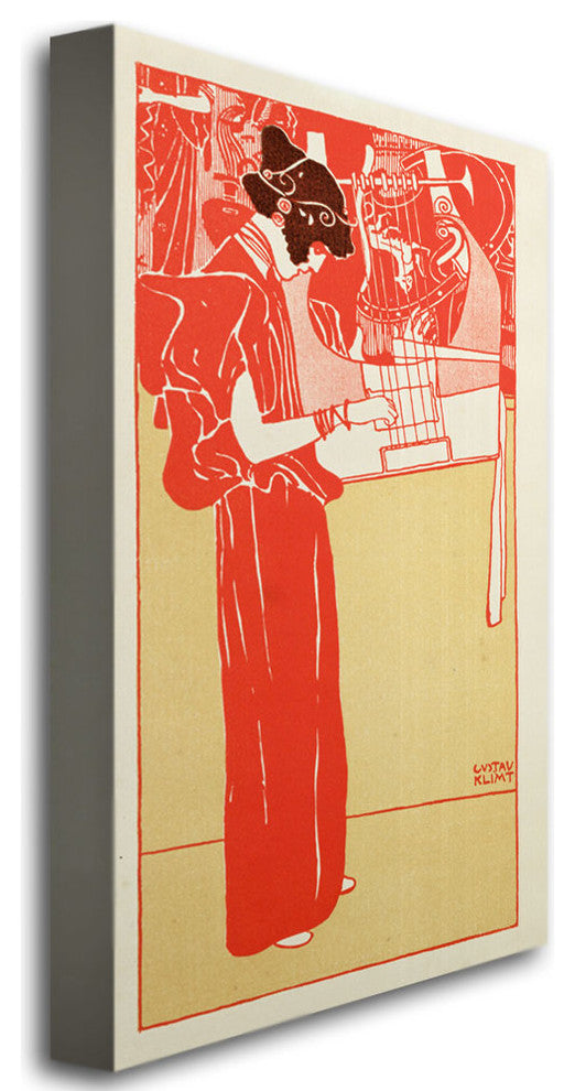 'Musik, 1901' Canvas Art by Gustav Klimt