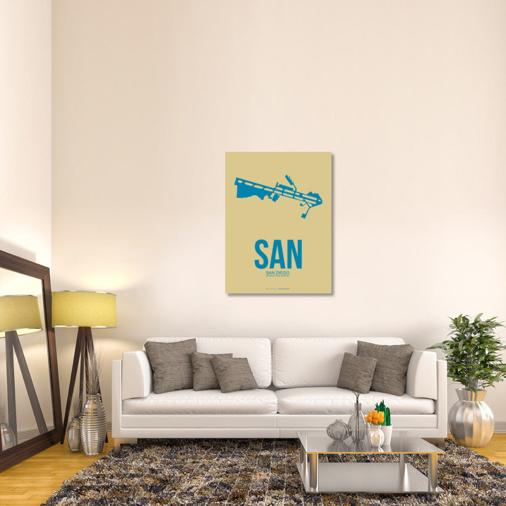 "SAN San Diego Poster 3" Fine Art Print