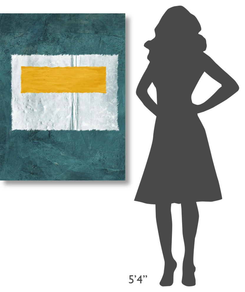 "Green And Yellow Abstract Theme 4" Fine Art Print