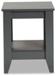 Modern Grey Finished Wood Living Room End Table