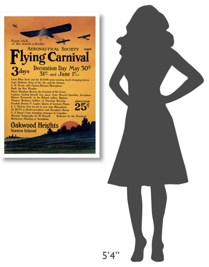 "Aeronautical Society Flying Carnival" Digital Paper Print by Unknown, 26"x38"