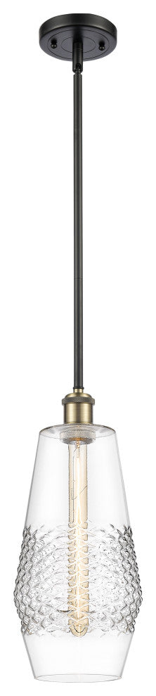 Innovations 516-1S-BAB-G682-7 1-Light Mini Pendant, Black Antique Brass