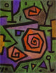 Paul Klee Heroic Roses, 21"x28" Wall Decal