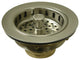 Kingston Brass Kitchen Sink Basket Strainer, Brushed Nickel
