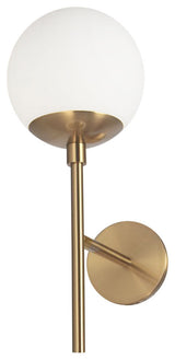 16" Dayana Transitional Modern Wall Sconce, Aged Brass