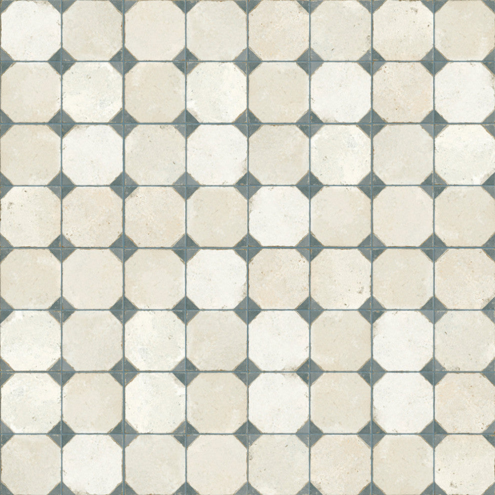 Kings Yard Blue Ceramic Floor and Wall Tile, Blue