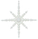 Vickerman N104301 43" White 3-Finish Snowflake Christmas Ornament