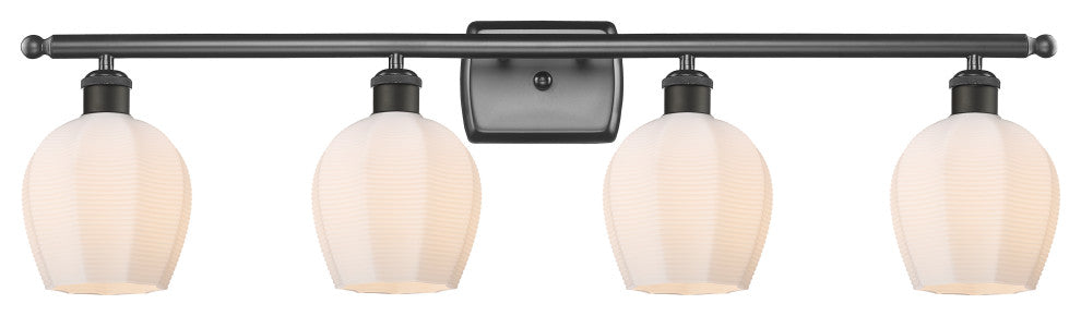 Innovations Lighting 516-4W-OB-G461-6 Norfolk 4 Light 36" Bath Vanity Light