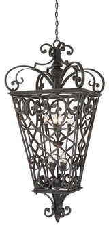 Quoizel FQ1931MK01 Eight Light Outdoor Hanging Lantern Fort Quinn Marcado Black