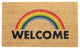 Multi Machine Tufted Welcome Rainbow Doormat, 18" x 30"