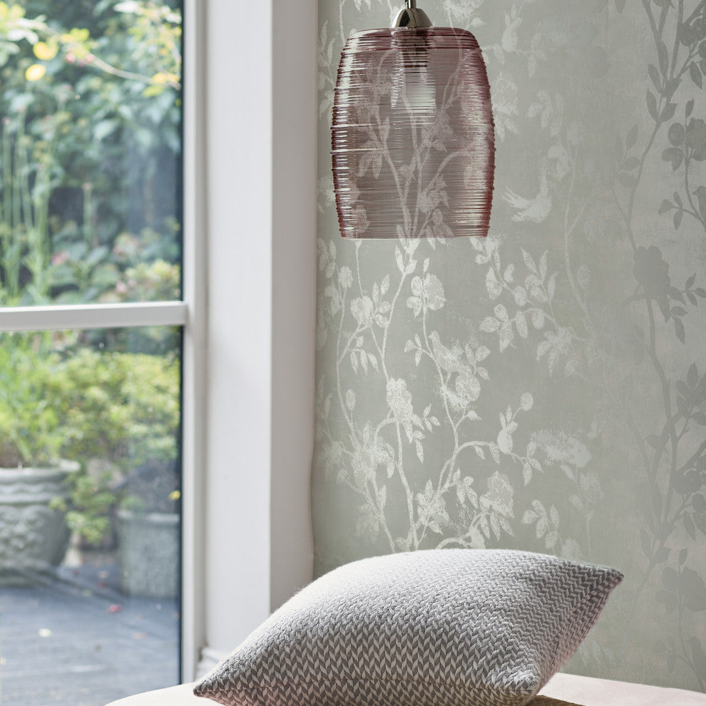 Laura Ashley Eglantine Silhouette Wallpaper, Eau De Nil