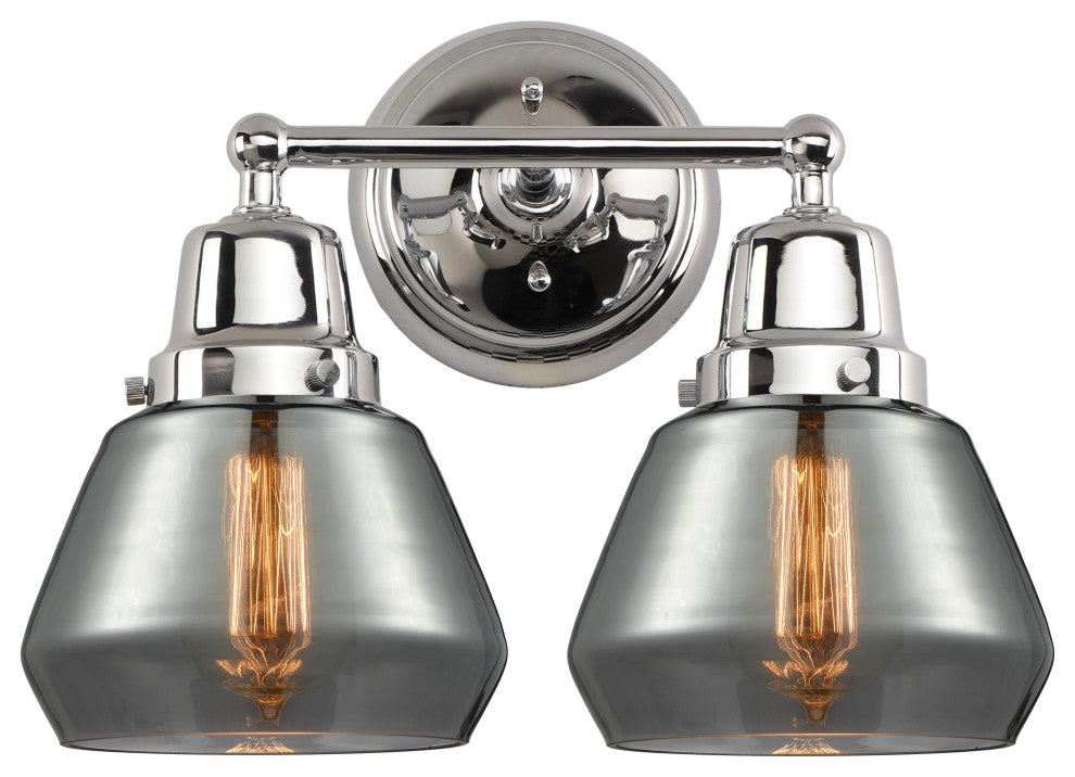 Innovations 623-2W-PC-G173 2-Light Bath Vanity Light, Polished Chrome