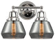 Innovations 623-2W-PC-G173 2-Light Bath Vanity Light, Polished Chrome