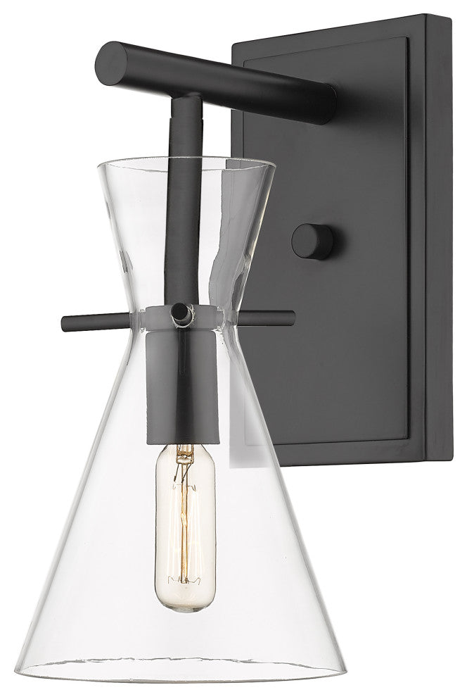 Innovations 354-1W-BK-CL-LED Colden 1 Light 5.87" Vanity Light, Matte Black