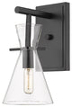 Innovations 354-1W-BK-CL-LED Colden 1 Light 5.87" Vanity Light, Matte Black